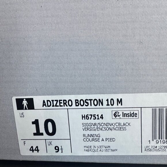 Adidas Adizero Boston 10 M Running Shoes Sneakers Style H67514 Mens Size 10 - Picture 2 of 14